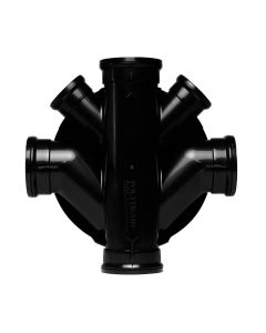 450mm Chamber Base 160mm 2 x 160mm & 2 x 110mm Side Inlets + 4 Blanking Plugs