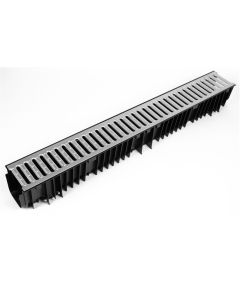 Standard Drain Channel x 1m With Galvanised Grate