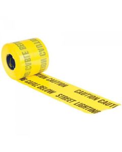 150mm x 365m Yellow Street Light Warning Tape