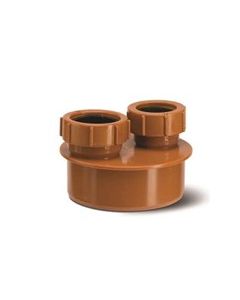 110mm - 32mm & 40mm Double Waste Adaptor