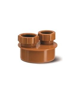 110mm - 32mm & 40mm Double Waste Adaptor x 10 Bulk Buy
