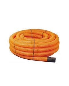 63mm x 50m Orange Twinwall Duct Coil x 112