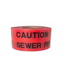 150mm x 365m Red Foul Sewer Warning Tape
