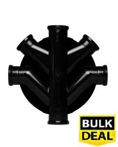 450mm Chamber Base 4 x 110mm Side Inlets & 4 Blanking Plugs Incl x 12