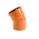110mm 30° Underground Drainage Bend Single Socket