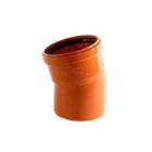 110mm 15° Underground Drainage Bend Single Socket
