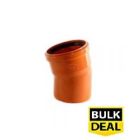 110mm Underground Bend Single Socket 15° x 30