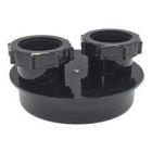 110mm - 32mm & 40mm Double Waste Adaptor Black X 5