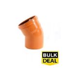 110mm Underground Bend Single Socket 30° x 30