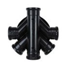 320mm Chamber Base 4 x 110mm Side Inlets & 3 Blanking Plugs