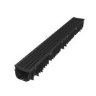 Shallow Channel Drain x 1m HDPE Grid 80mm Depth