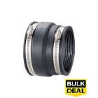 108 - 122mm x 121 - 137mm  - Flexible uPVC to Clay Adaptor x 10