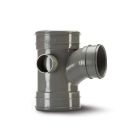 Solvent - 82mm 90° T/S Branch Olive Grey - Polypipe